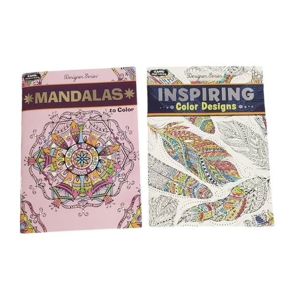 NEW Kappa Mandalas/Nature Adult Coloring Activity Books Bundle 2 - Picture 1 of 4